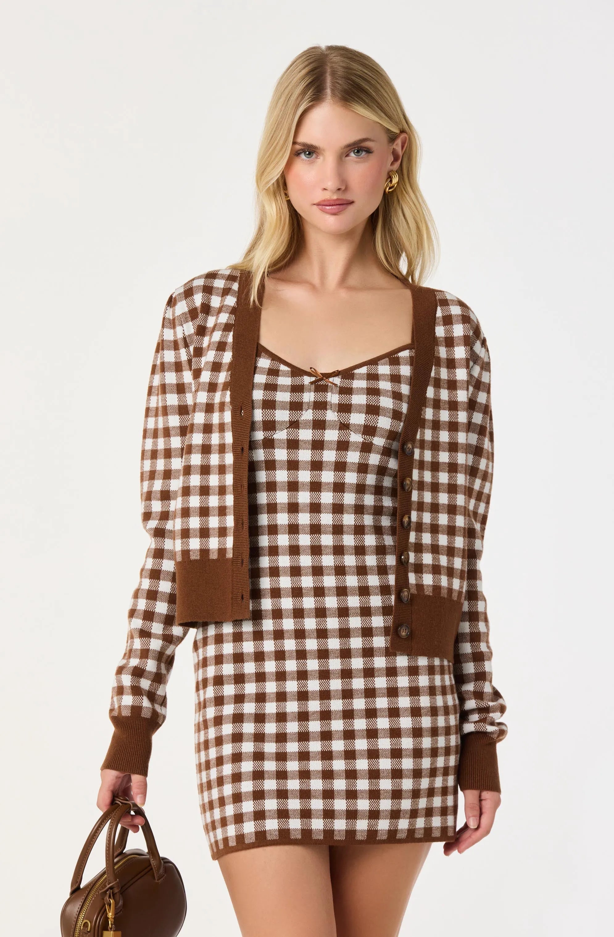 Brown gingham