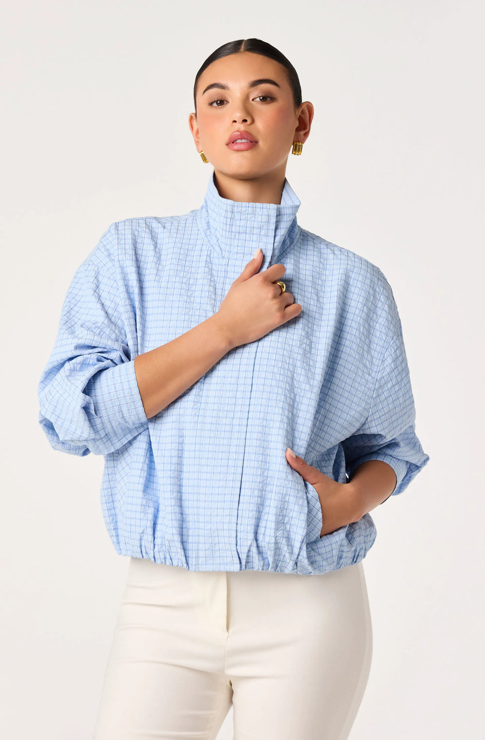 Blue plaid