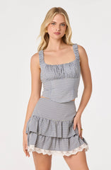 Blue gingham