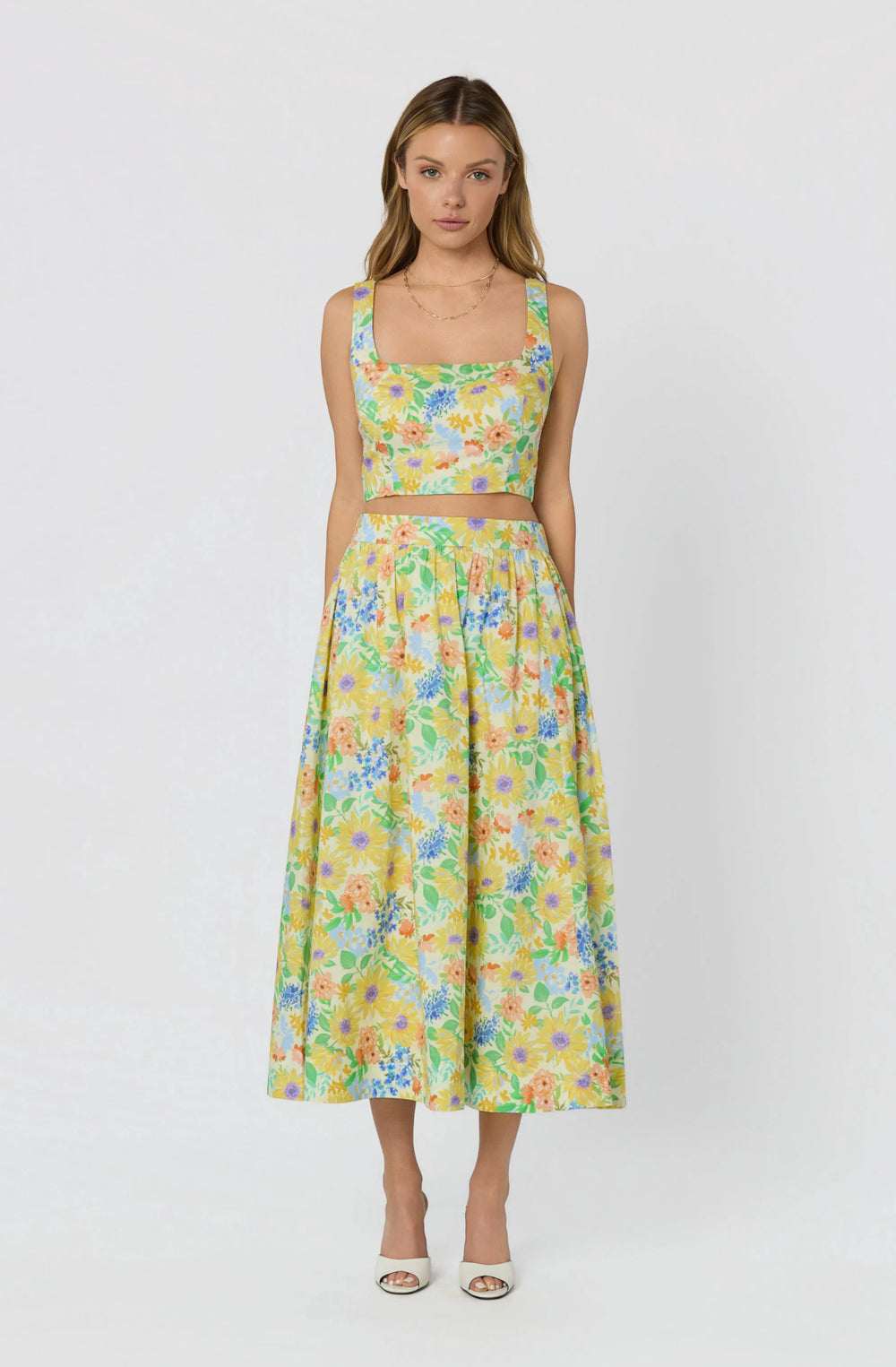 Yellow multi floral