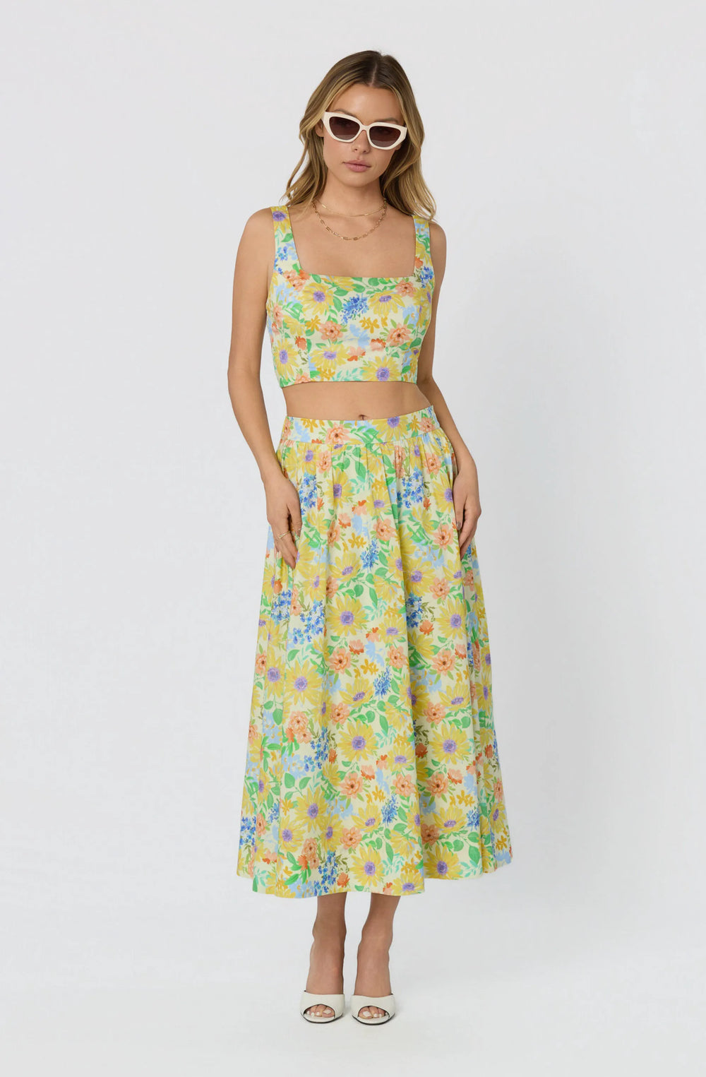 Yellow multi floral