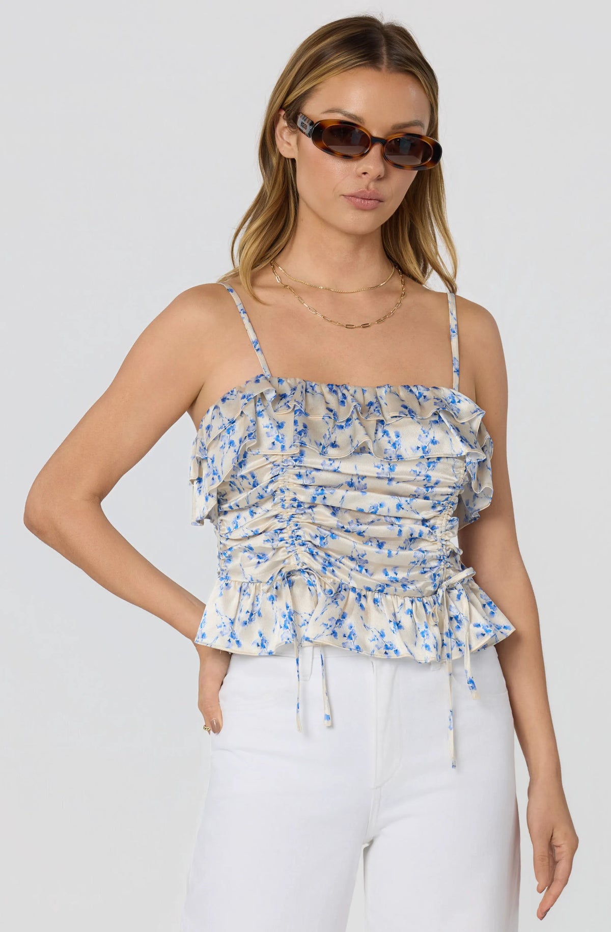 Blue ditsy floral