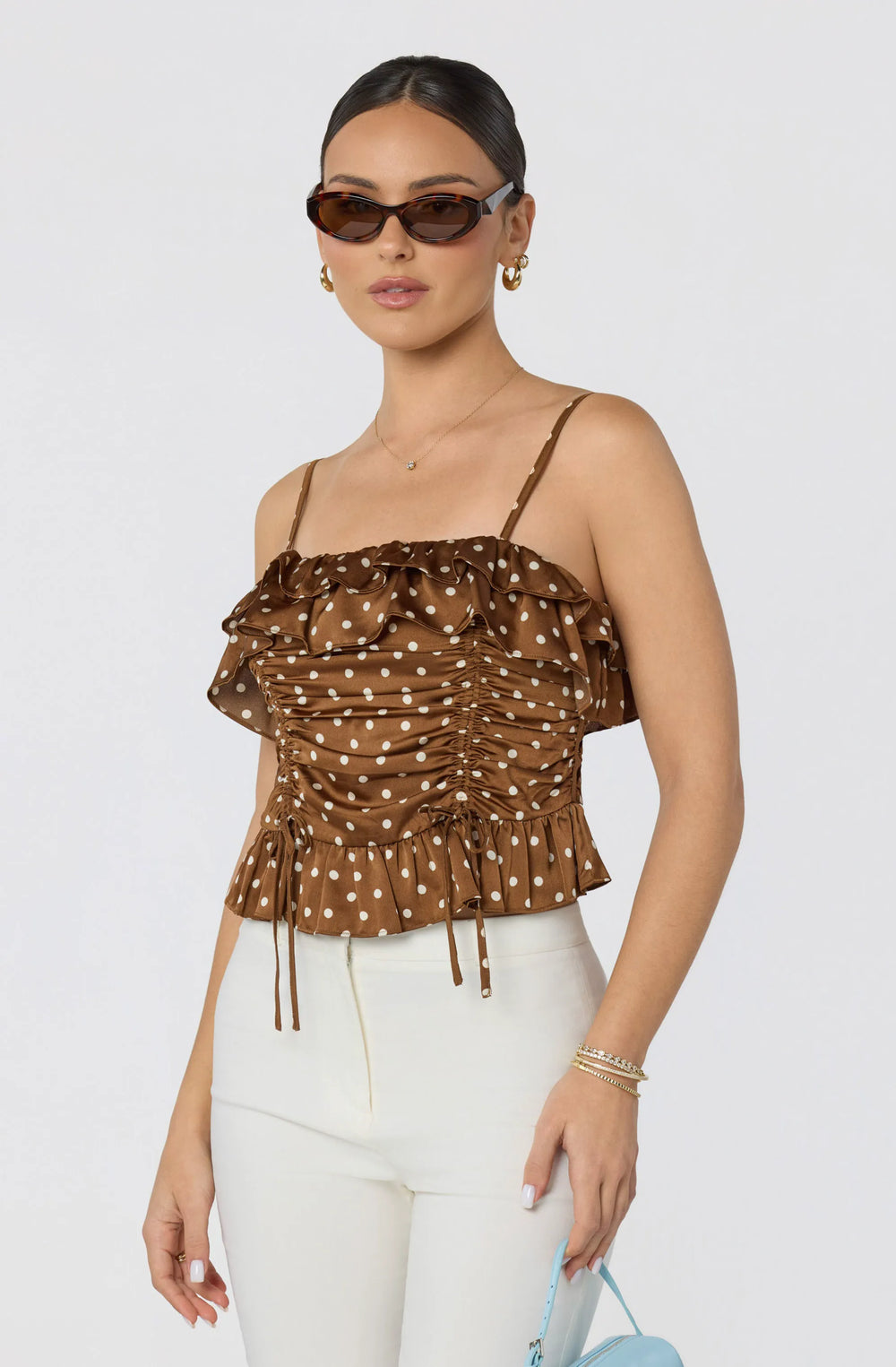 Brown polka dot