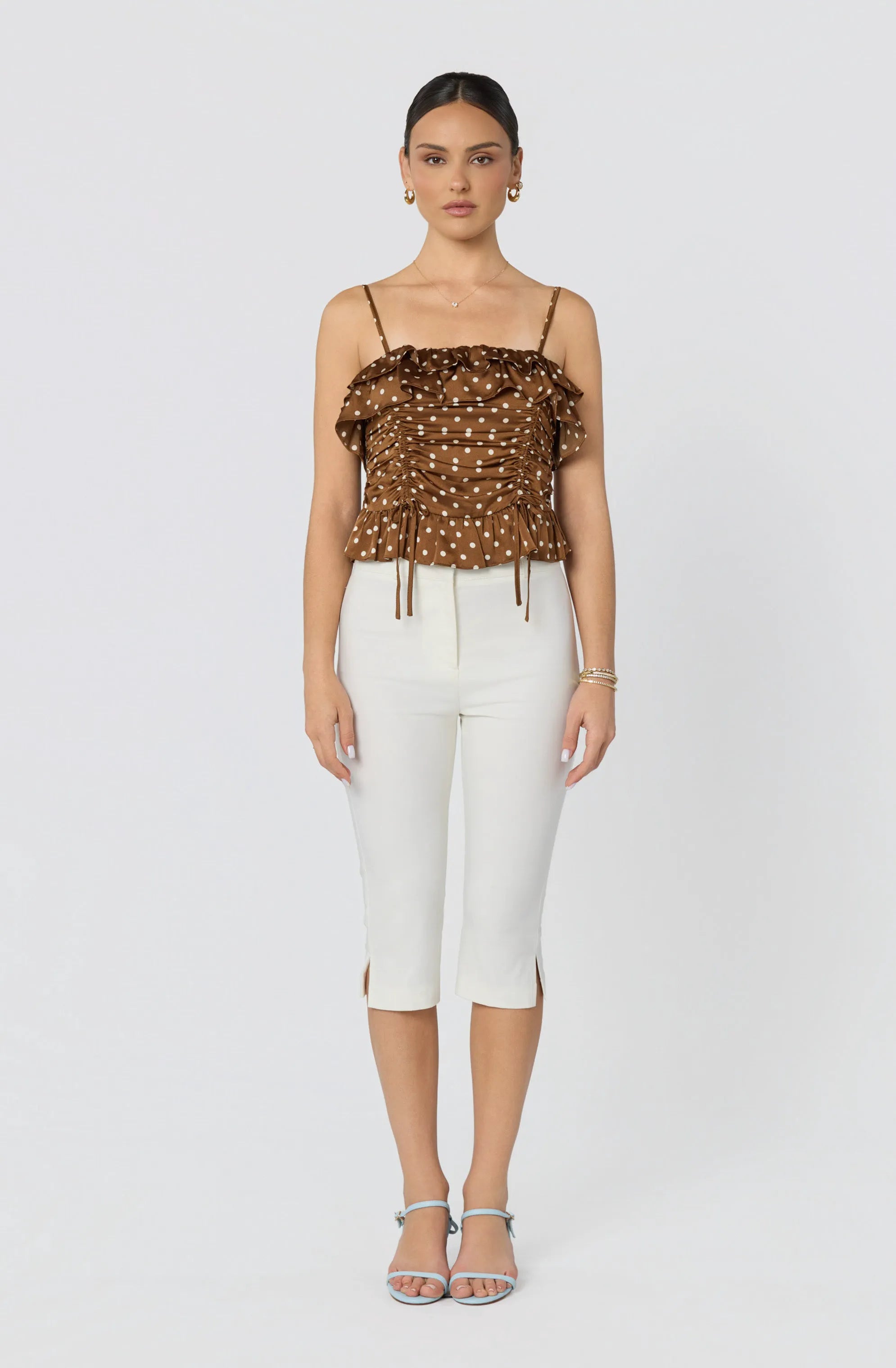 Brown polka dot