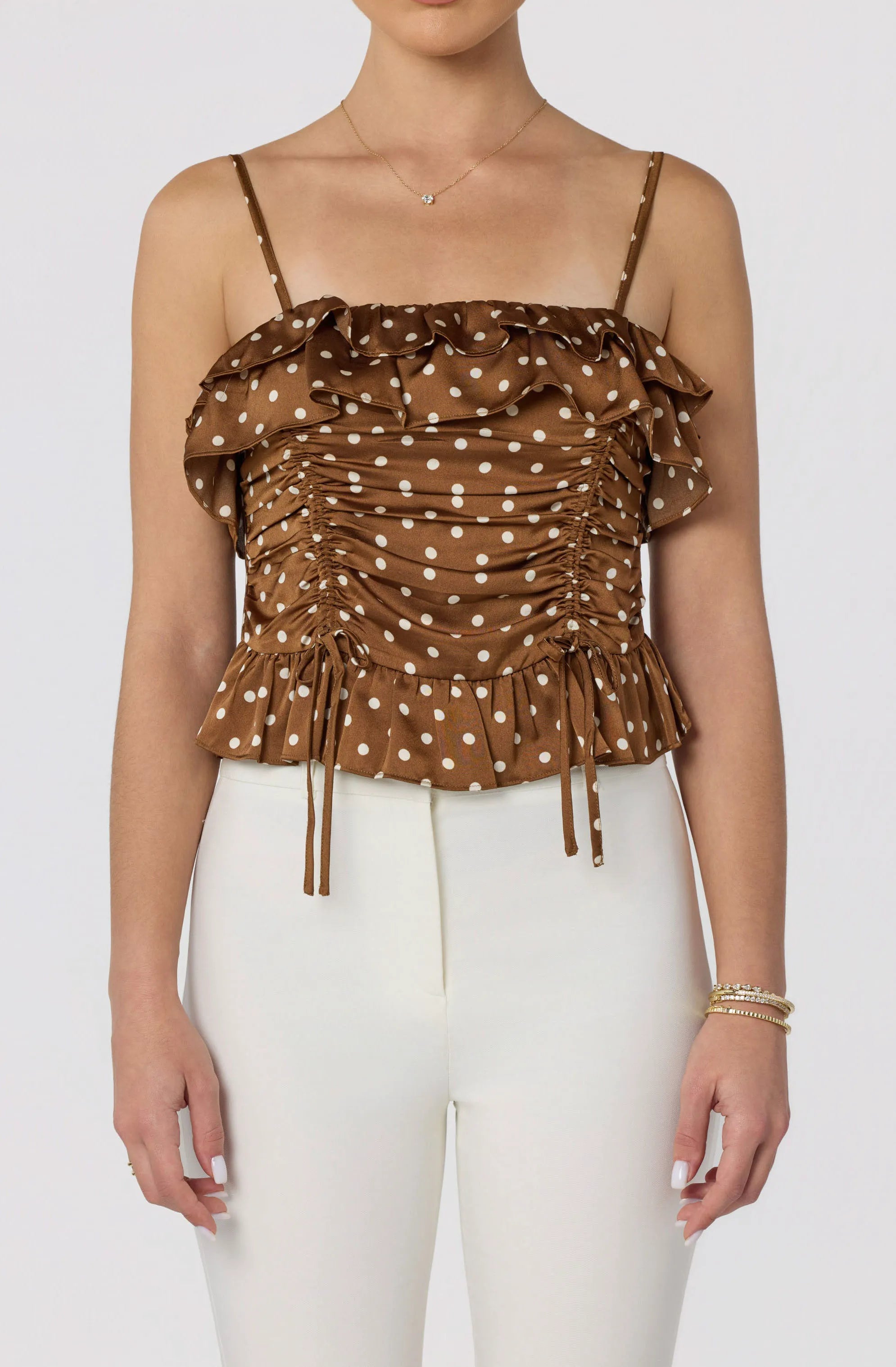 Brown polka dot