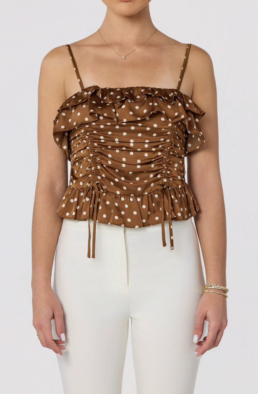 Brown polka dot