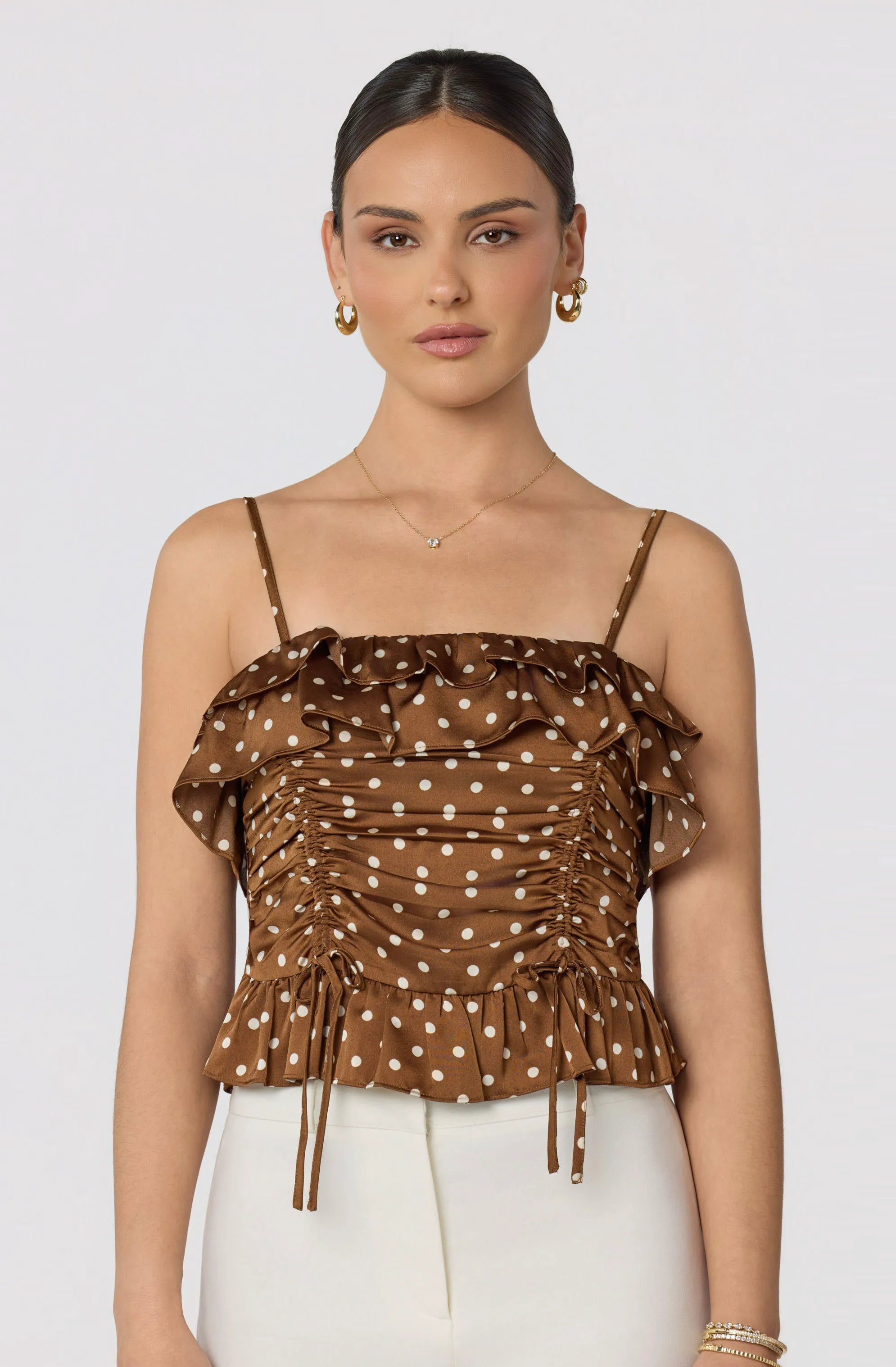 Brown polka dot