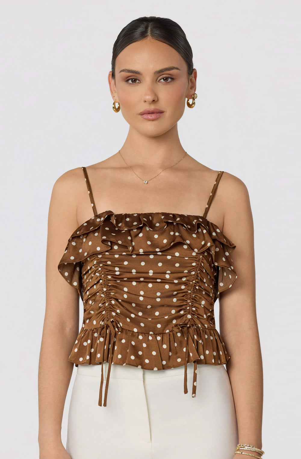 Brown polka dot