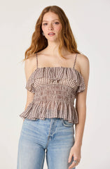 Brown gingham
