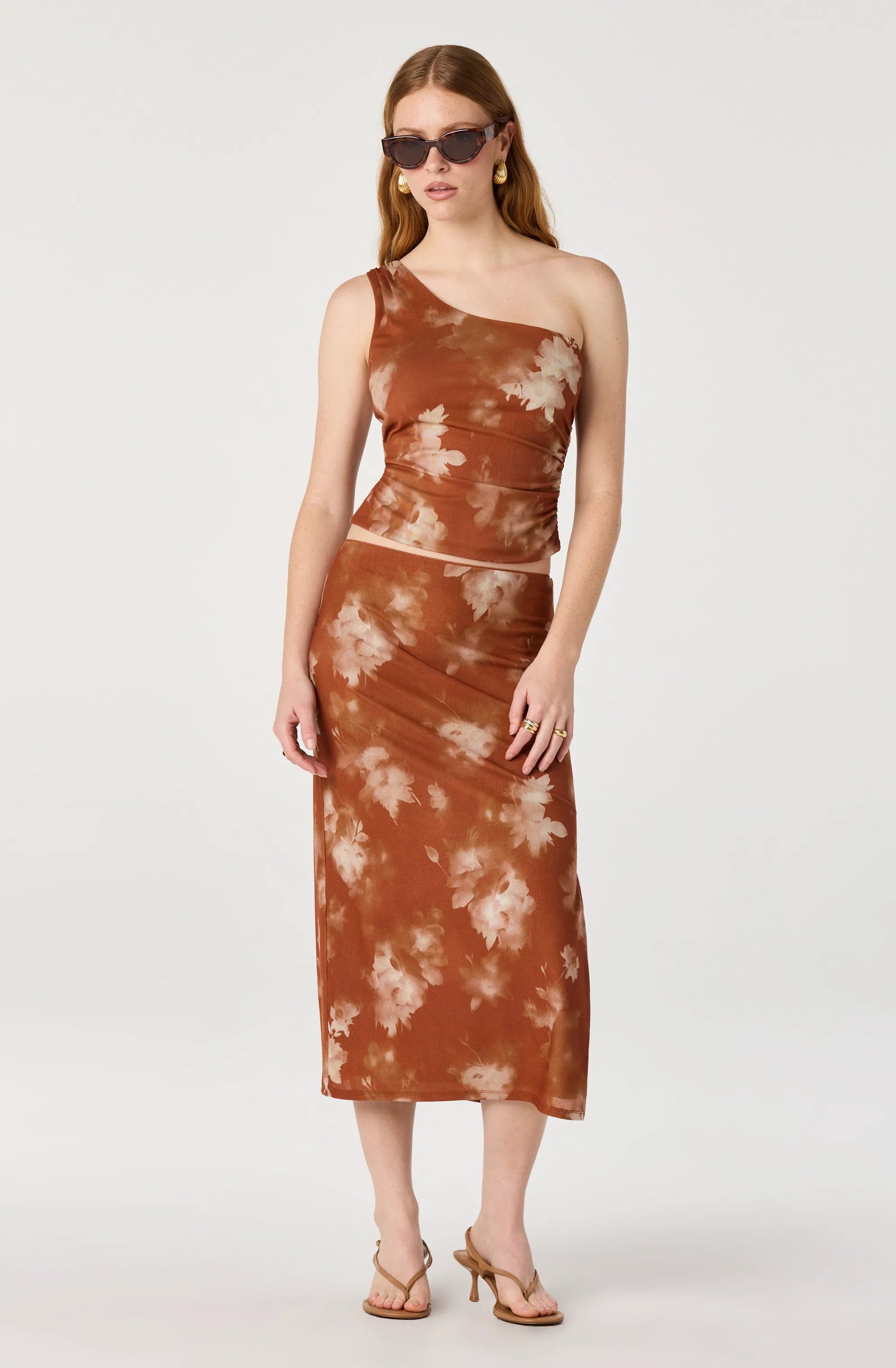 Brown floral