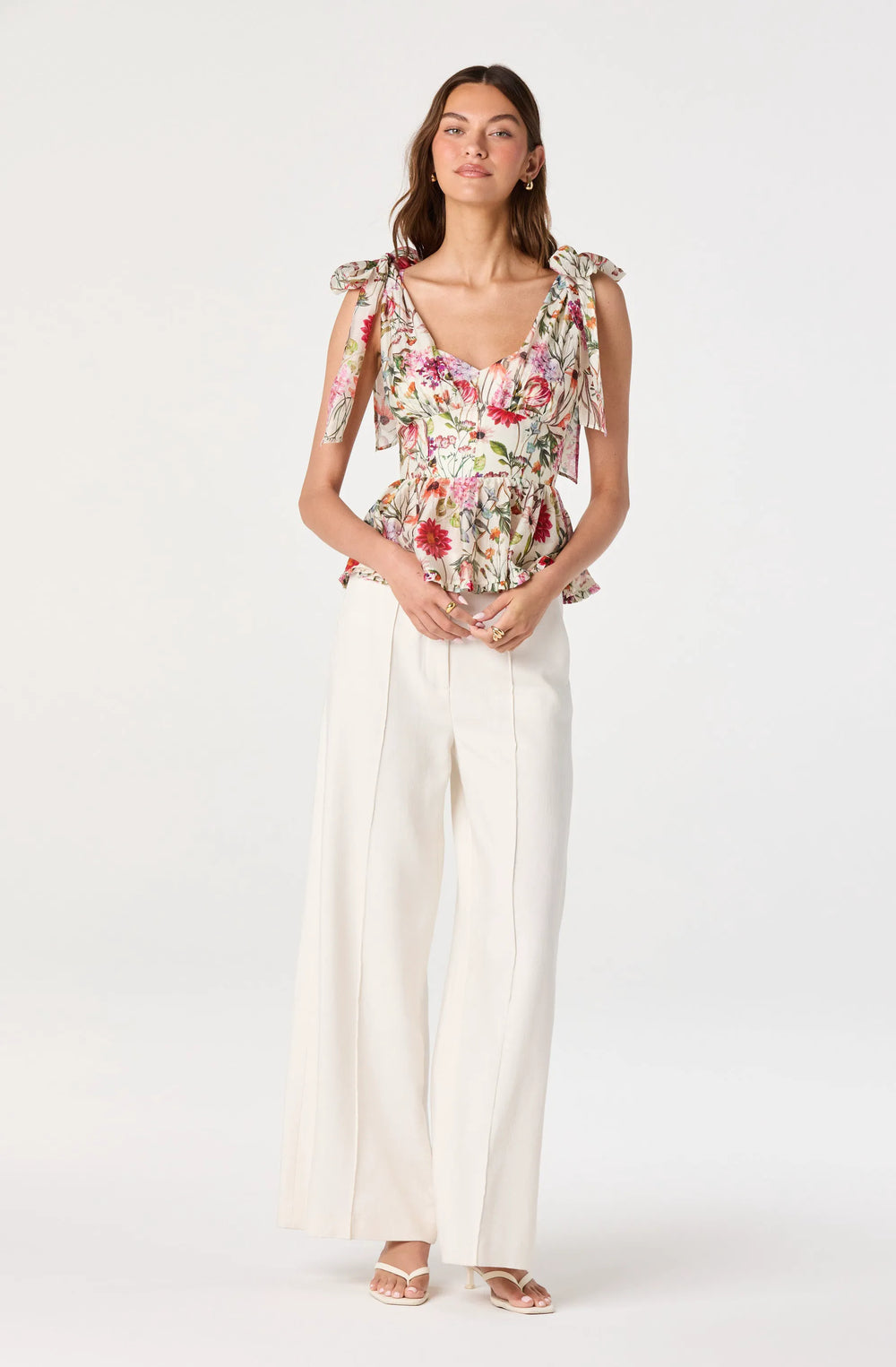Ivory multi floral