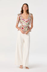 Ivory multi floral