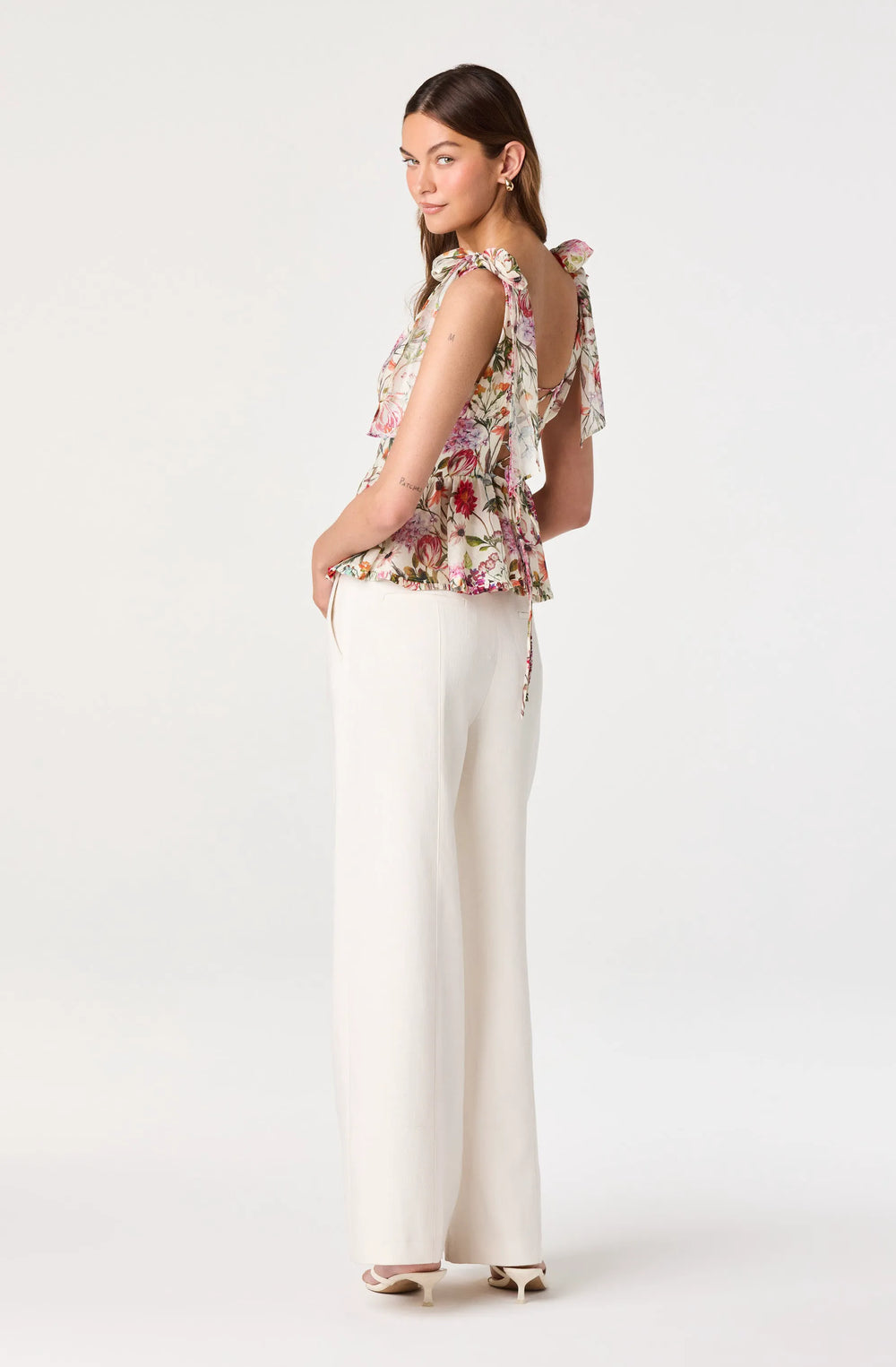 Ivory multi floral