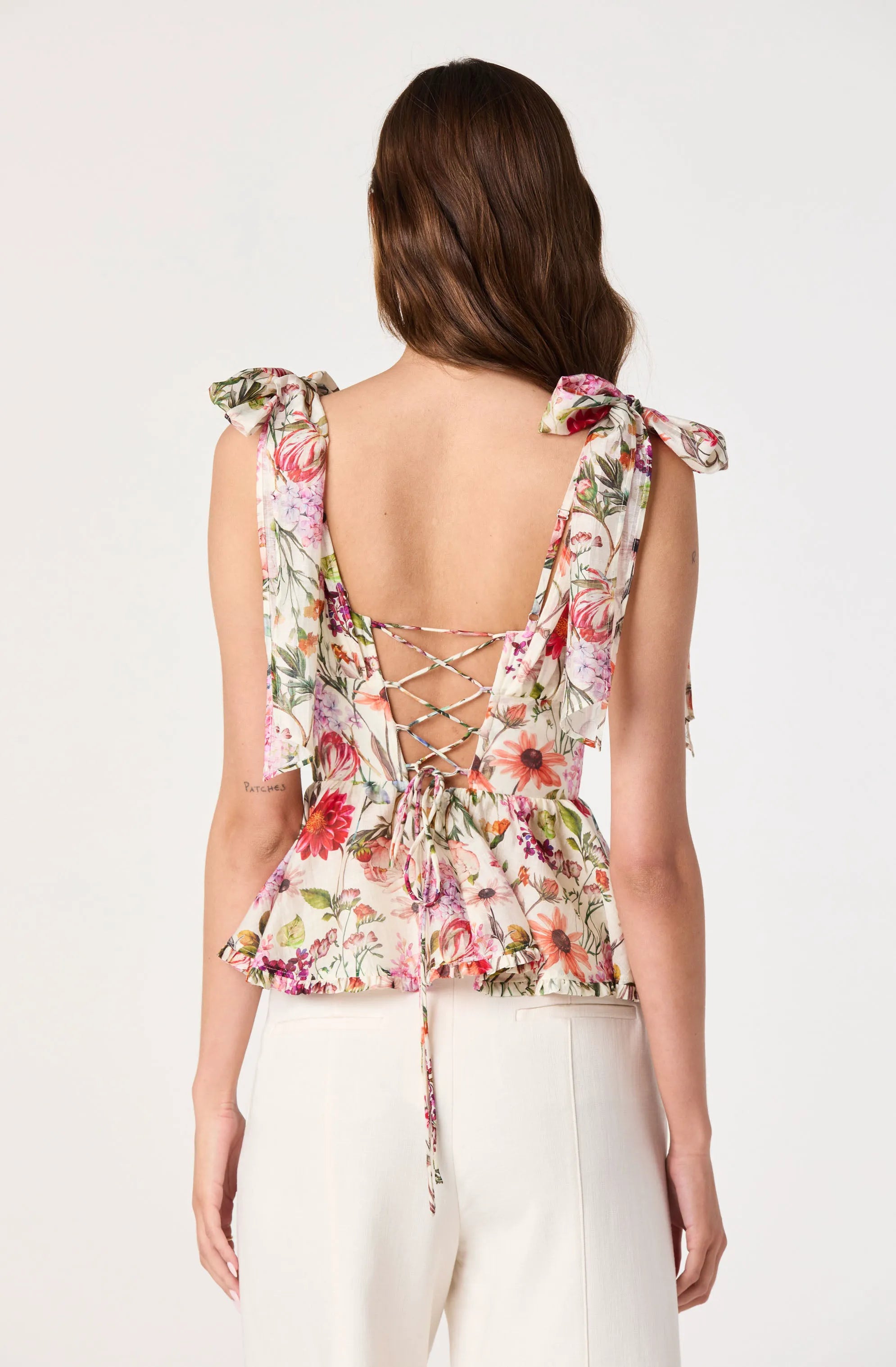 Ivory multi floral