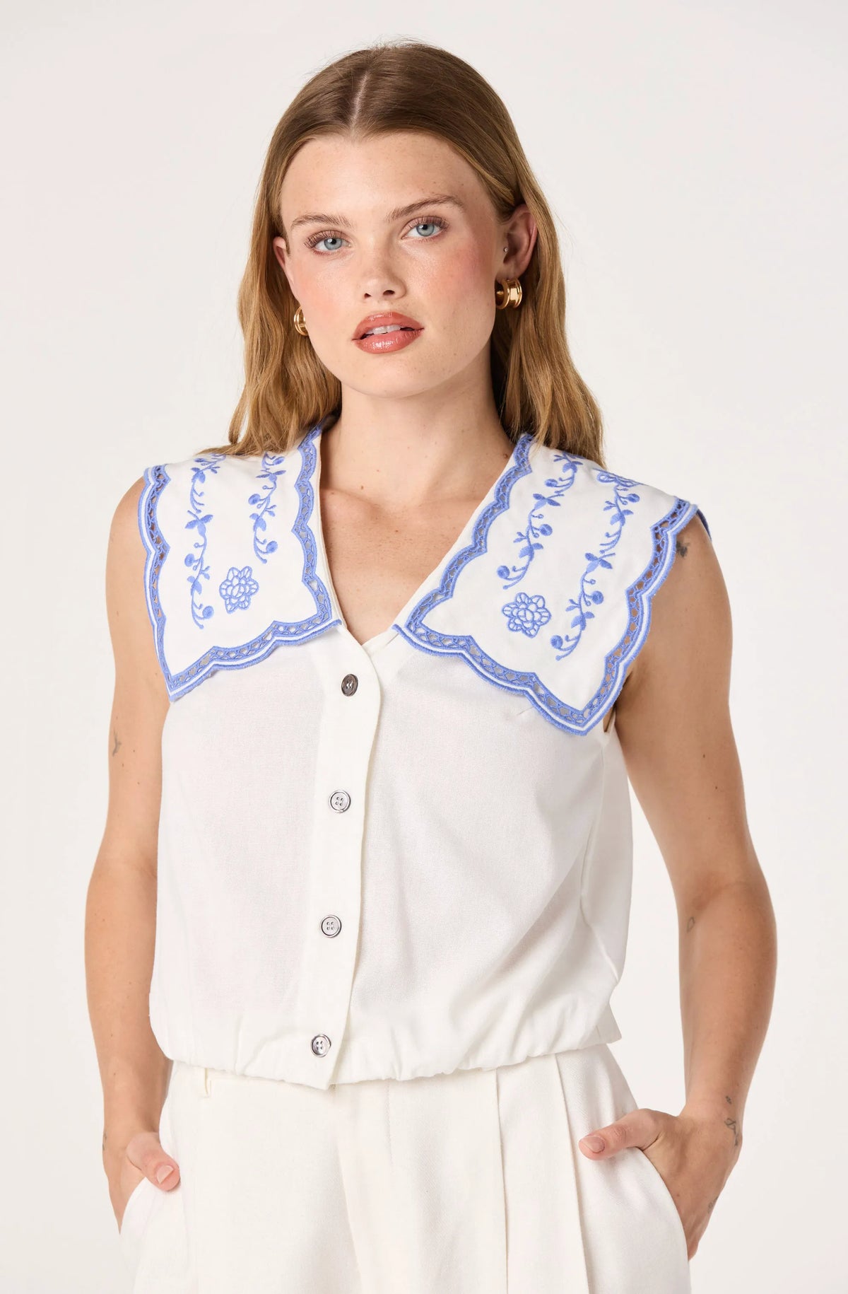 White blue