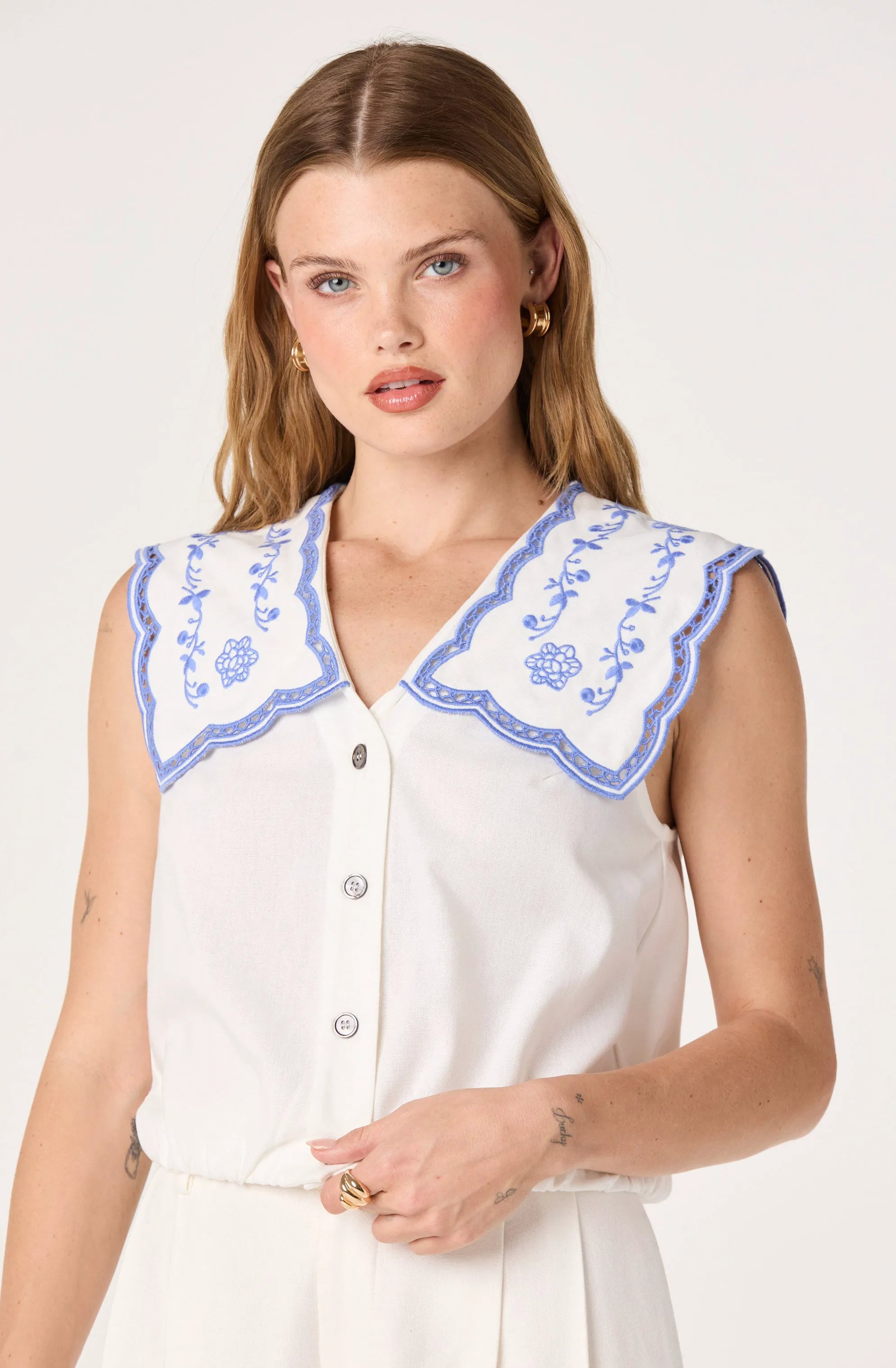 White blue