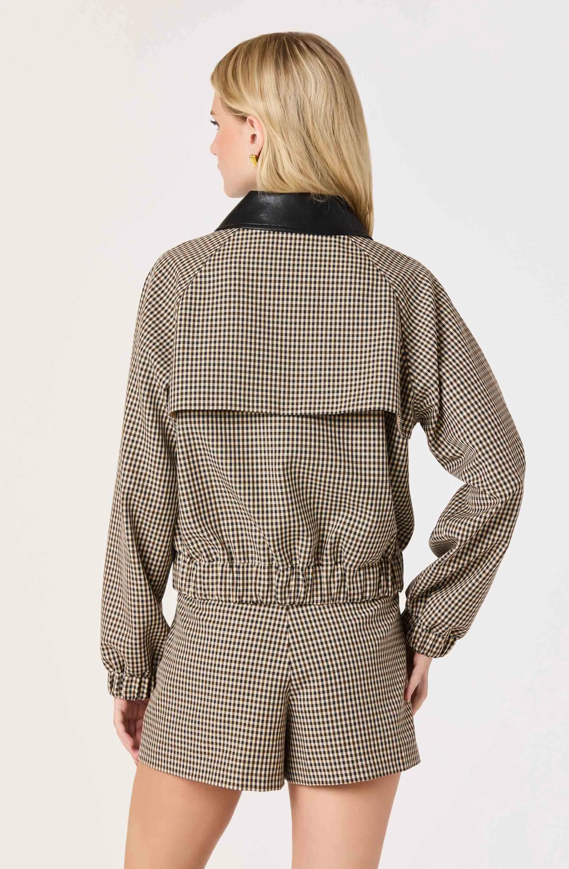 Brown black gingham