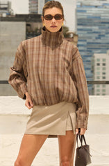 Brown plaid